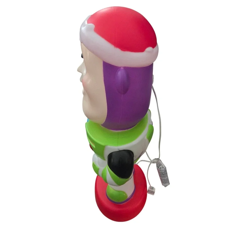 Disney Pixar Toy Story Blow Mold Set Woody Buzz 24in Plastic Christmas Gemmy
